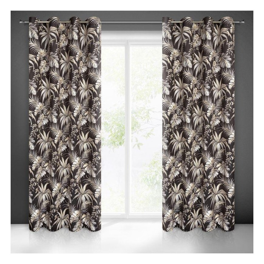 Euro curtains ZAS / MAGI / CZA + BEIGE 140X250 TRANS – 2