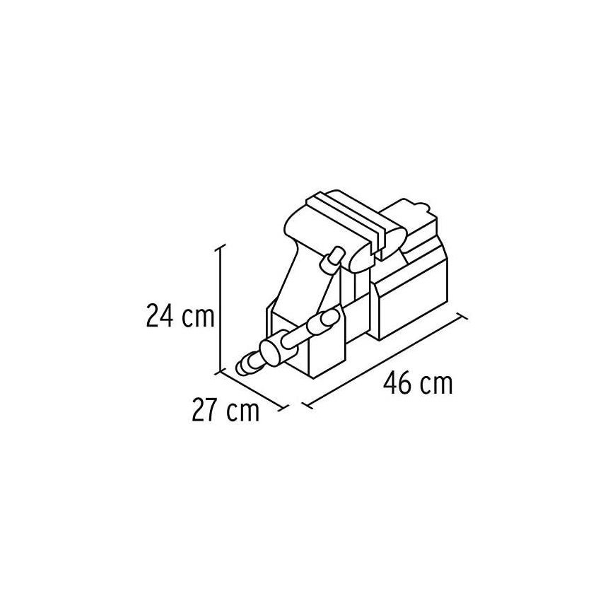 Šaltkalvio spaustuvai, HEAVY DUTY 150mm 24,2kg. 360° pasukamas. Keičiamos lūpos Truper® – 10