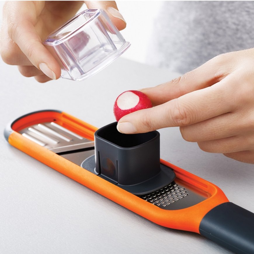 Joseph Joseph Handi-Grate 2-in-1 Mini Grater and Slicer - Orange – 2