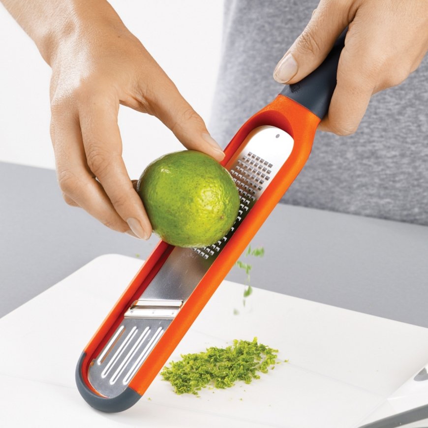 Joseph Joseph Handi-Grate 2-in-1 Mini Grater and Slicer - Orange – 4