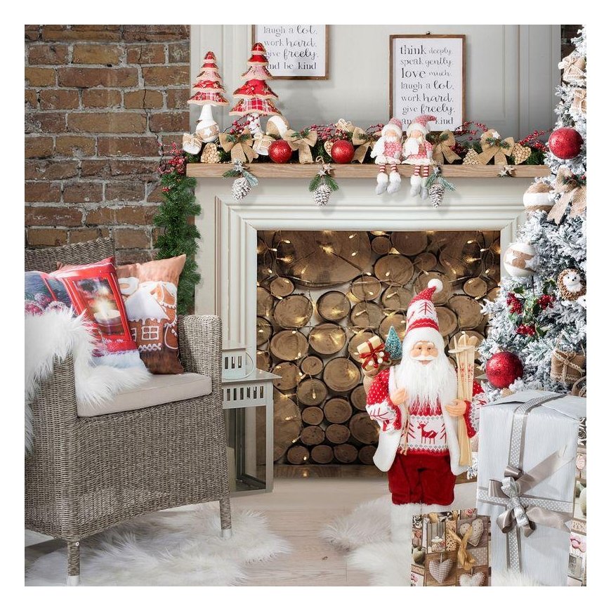 Eurofirany SW / CHRISTMAS TREE / 86B 40CM RED + NATURAL – 3