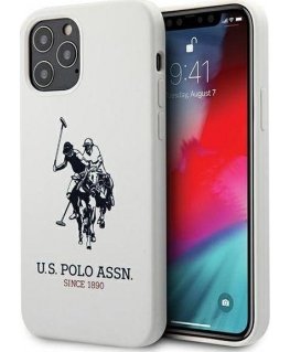 Us Polo Assn US Polo USHCP12MSLHRWH iPhone 12/12 Pro 6.1" white/white Silicone Collection