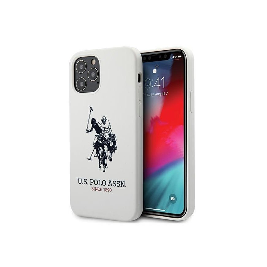 Us Polo Assn US Polo USHCP12MSLHRWH iPhone 12/12 Pro 6.1" white/white Silicone Collection – 2