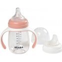 BEABA TRAINING BOTTLE-DRUNK 2IN1, 210 ML, OLD Pink BEABA TRAINING BOTTLE-DRUNK 2IN1, 210 ML, OLD Pink