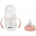 BEABA MOKOMASIS BUTELIUKAS-GERTUVĖ 2IN1, 210 ML, OLD Rožinis BEABA MOKOMASIS BUTELIUKAS-GERTUVĖ 2IN1, 210 ML, OLD Rožinis