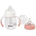 BEABA TRAINING BOTTLE-DRUNK 2IN1, 210 ML, OLD Pink BEABA TRAINING BOTTLE-DRUNK 2IN1, 210 ML, OLD Pink
