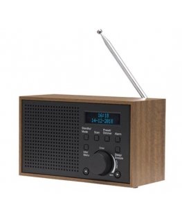 Denver DAB-46DARK Gray Radio Receiver Internet Analog & Digital Black, Brown