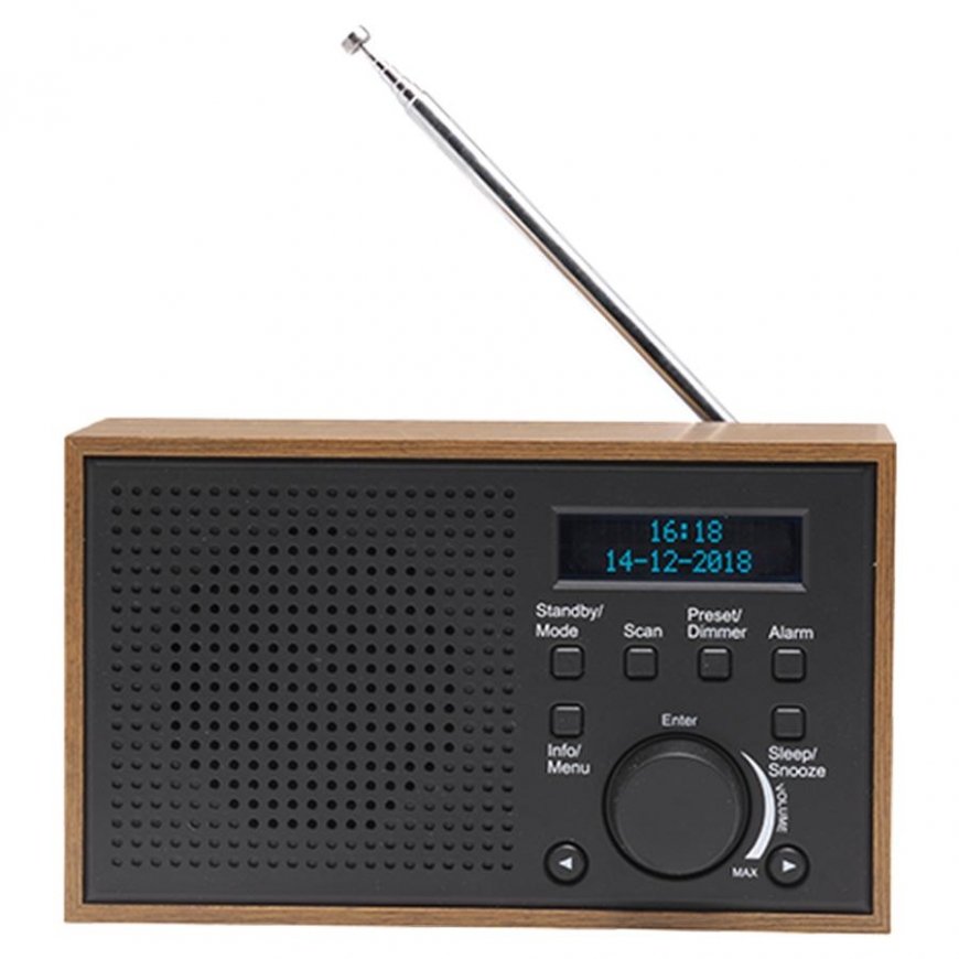 Denver DAB-46DARK Gray Radio Receiver Internet Analog & Digital Black, Brown – 6