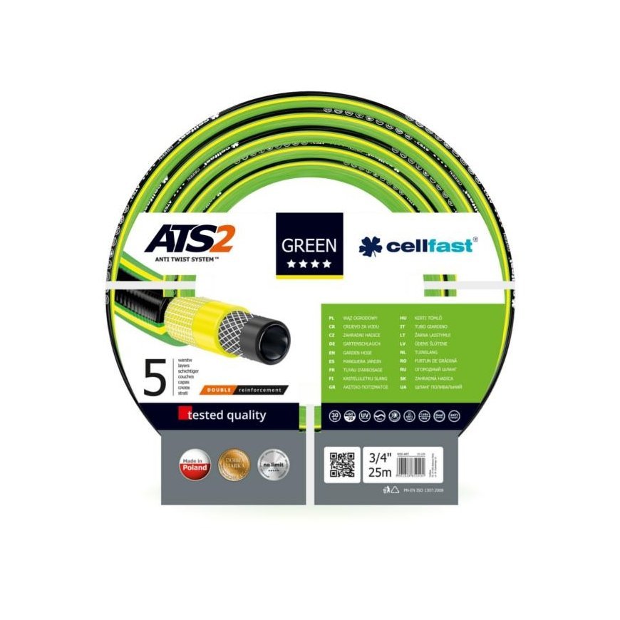 CELLFAST Green ATS2 GARDEN HOSE SIZE: