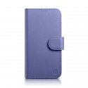 iCarer Wallet Case 2in1 Cover iPhone 14 Plus Anti-RFID Leather Flip Case Light Violetinė (WMI1422072