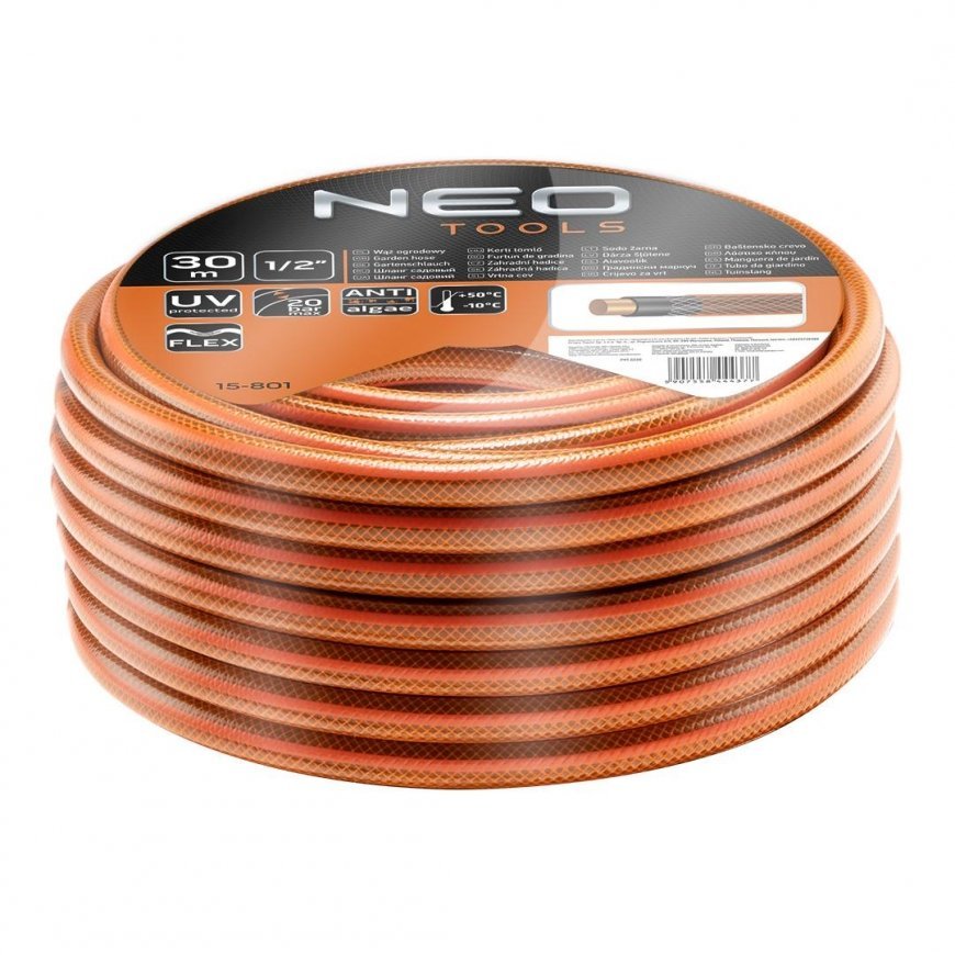 Sodo žarna 1/2 "x 30 m, 4 sluoksnių NEO ECONOMIC – 4