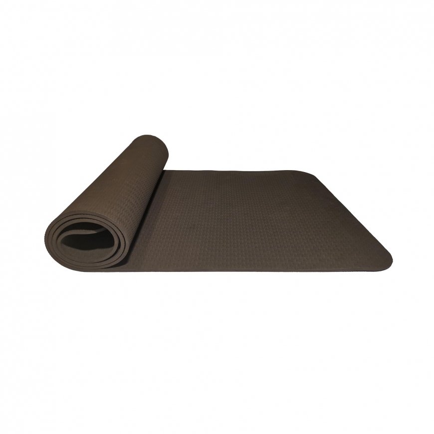 Sanro Gymnastics/yoga mat TPE with pattern KP-188 Black – 3