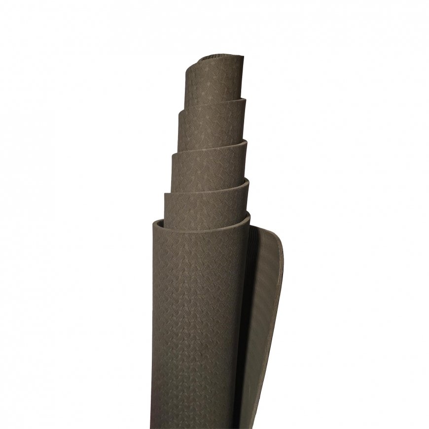 Sanro Gymnastics/yoga mat TPE with pattern KP-188 Black – 5