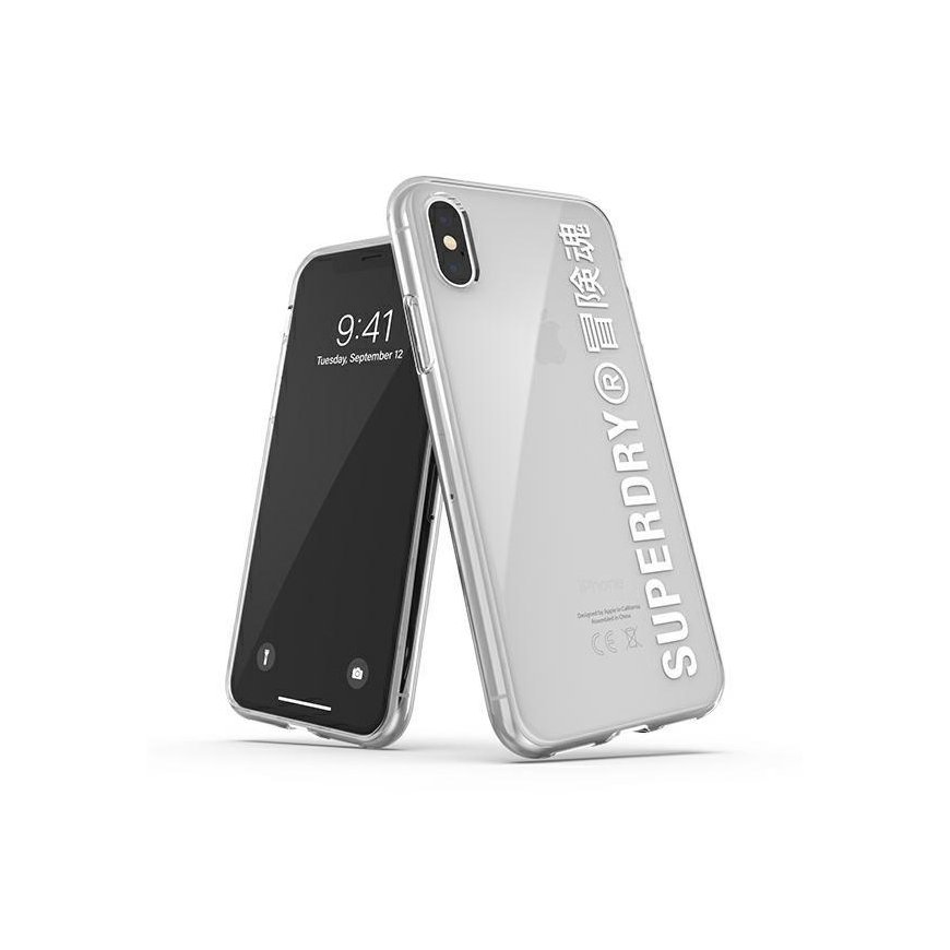 Superdry SuperDry Snap iPhone X/Xs transparent case white/white 41576 – 2