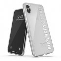 Superdry SuperDry Snap iPhone X/Xs transparent case white/white 41576 Superdry SuperDry Snap iPhone X/Xs transparent case white/white 41576