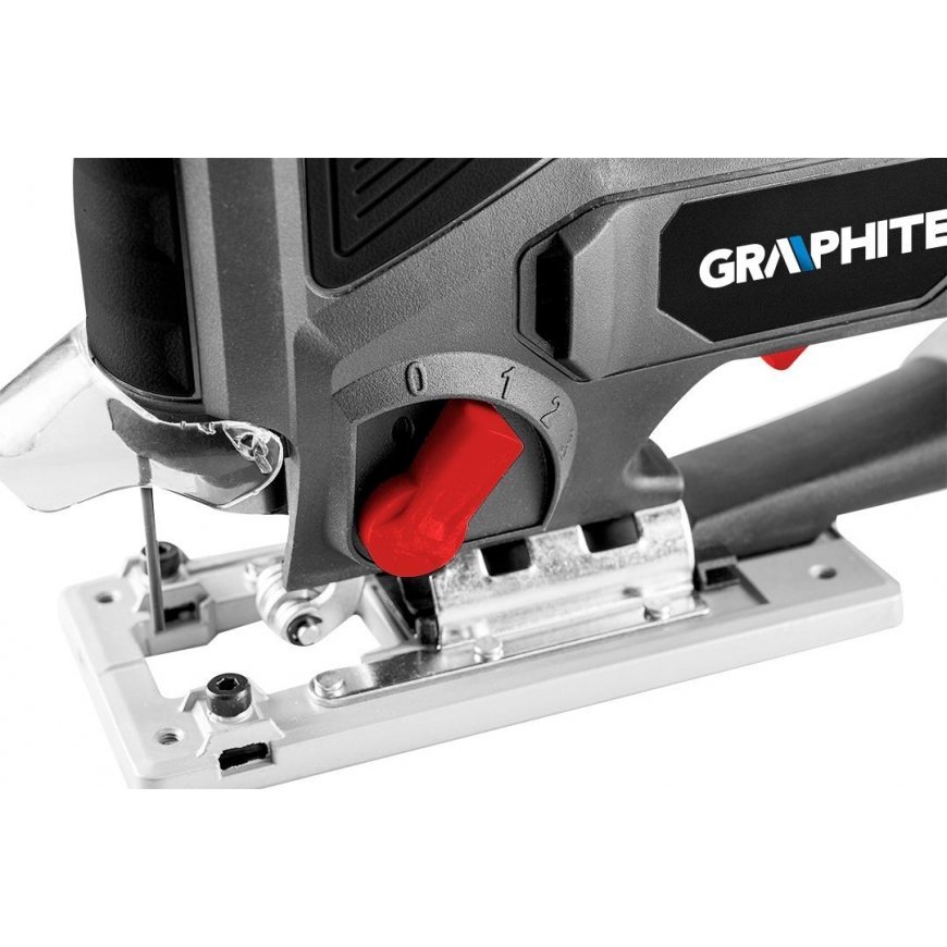 GRAPHITE Dėlionės 600W, judesių skaičius 800-3000 min-1, su rankena ant korpuso – 3