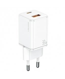 Usams T43 charger 1x USB-A 1x USB-C 3 A (6958444972107)