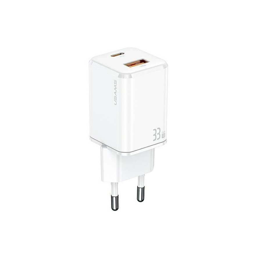 Usams T43 charger 1x USB-A 1x USB-C 3 A (6958444972107)