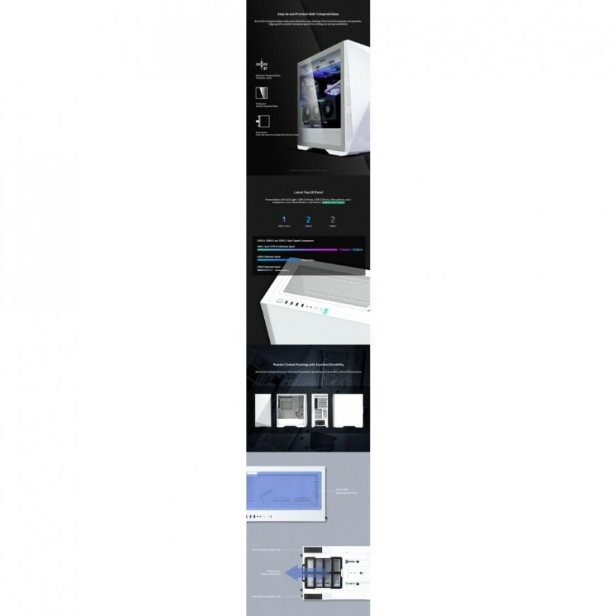 Zalman Z9 Iceberg White body – 8