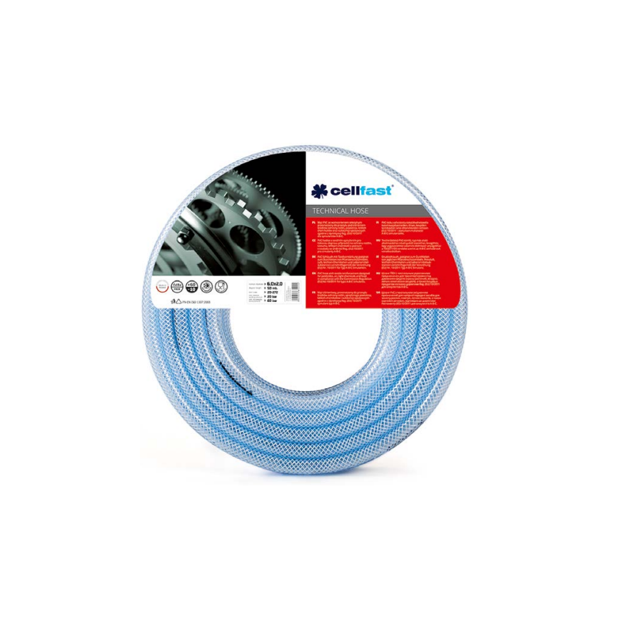 CELLFAST TECHNICAL HOSE Fi 8.0 x 2.0mm 50m – 2