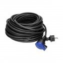 Orno IP44 splash-proof workshop extension cord, 1x2P + Z 30m, rubber oil-resistant cable H07RN-F 3x1