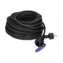 Orno IP44 atsparus purslams dirbtuvių ilgintuvas, 1x2P + Z 30m, guminis alyvai atsparus kabelis H07R Orno IP44 atsparus purslams dirbtuvių ilgintuvas, 1x2P + Z 30m, guminis alyvai atsparus kabelis H07R
