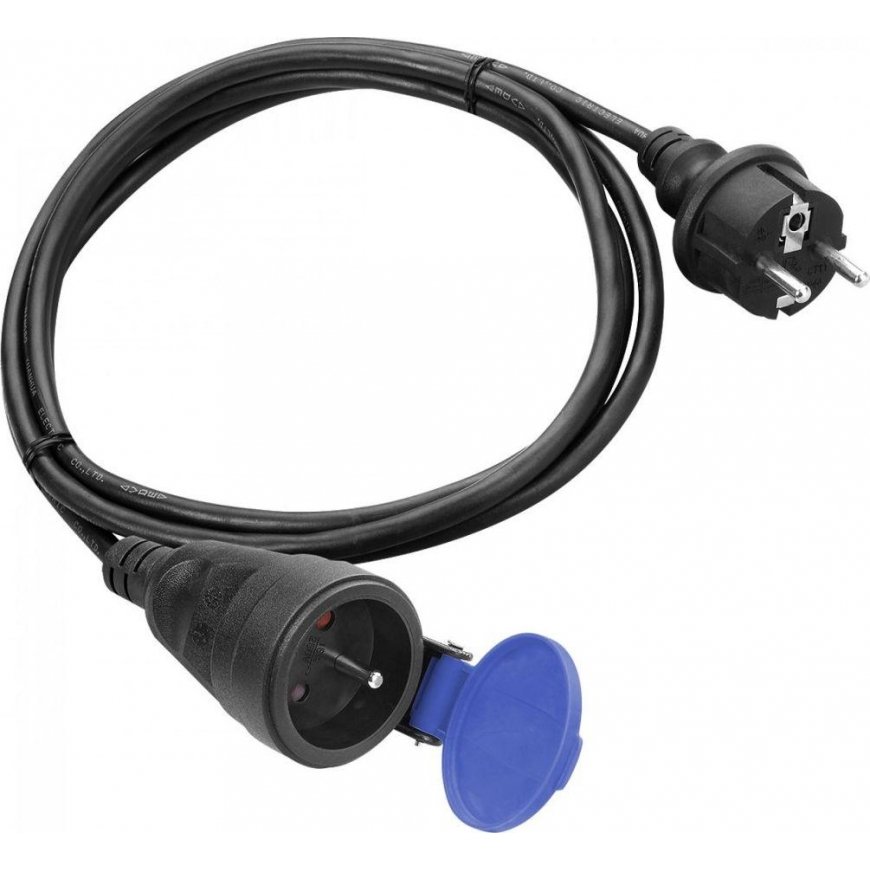 Orno IP44 splash-proof workshop extension cord, 1x2P + Z 30m, rubber oil-resistant cable H07RN-F 3x1 – 6