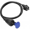 Orno IP44 splash-proof workshop extension cord, 1x2P + Z 30m, rubber oil-resistant cable H07RN-F 3x1