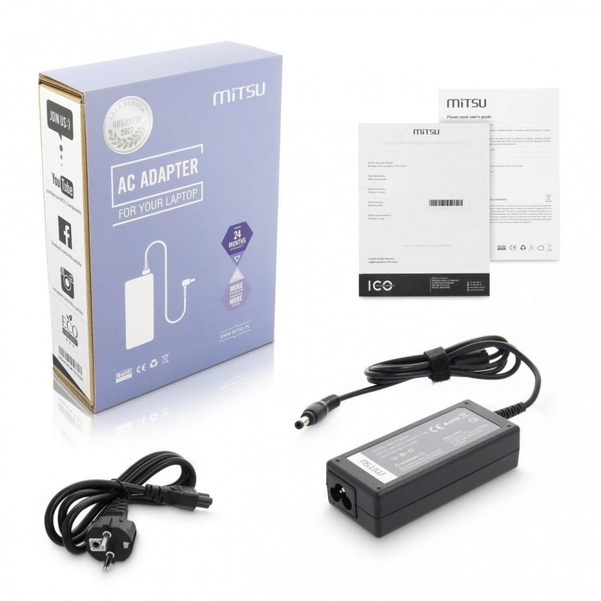 Mitsu Charger/power supply 19v 3.42a (5.5x2.5) - asus, toshiba, lenovo 65W – 4