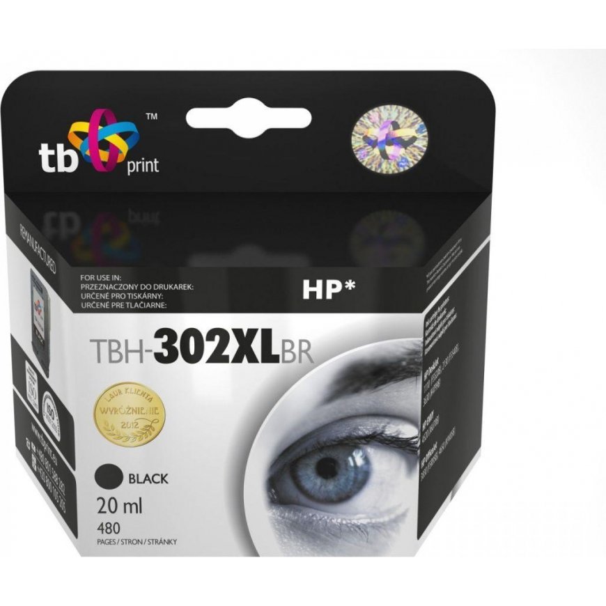 Ink TB Print Ink BH-302XLBR / F6U68AE (black)