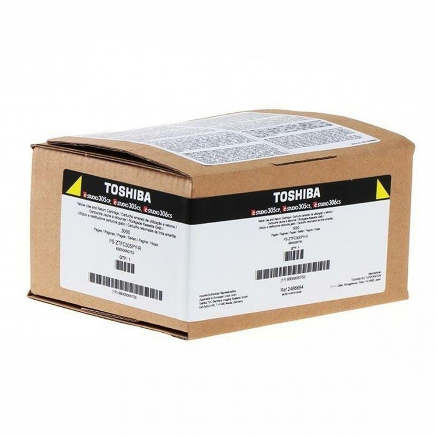 Toshiba T-305PY-R (6B000000753), geltona kasetė – 2