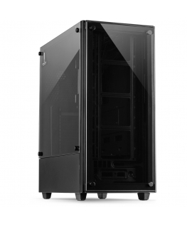 Inter-Tech C-303 Mirror „Full Tower“ Juoda