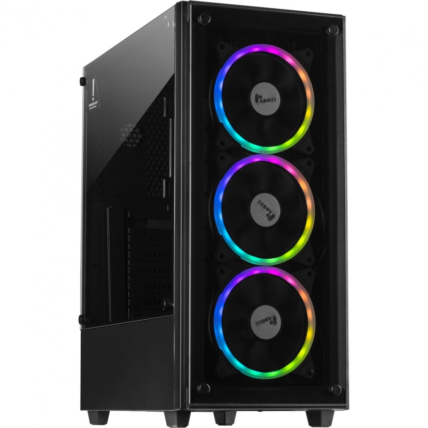 Inter-Tech C-303 Mirror „Full Tower“ Juoda – 4