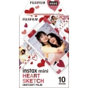 Fujifilm instax mini film heart sketch Fujifilm instax mini film heart sketch