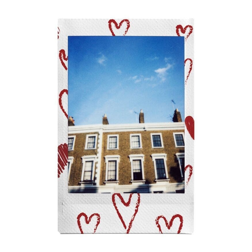 Fujifilm instax mini film heart sketch – 2