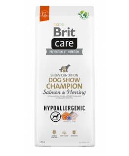 BRIT Care Hypoallergenic pieaugušo suņu izstādes čempions lasis un siļķe - sausā suņu barība - 12 kg