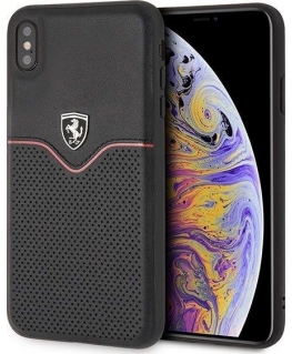 Ferrari Hardcase FEOVEHCI65BK iPhone Xs Max B/W Track Divider