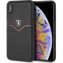 „Ferrari Hardcase“ FEOVEHCI65BK „iPhone Xs Maks“ nespalvotų/nespalvotų takelių pertvara „Ferrari Hardcase“ FEOVEHCI65BK „iPhone Xs Maks“ nespalvotų/nespalvotų takelių pertvara