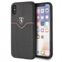 „Ferrari Hardcase“ FEOVEHCI65BK „iPhone Xs Maks“ nespalvotų/nespalvotų takelių pertvara „Ferrari Hardcase“ FEOVEHCI65BK „iPhone Xs Maks“ nespalvotų/nespalvotų takelių pertvara