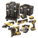 13 dalių Dewalt elektrinių įrankių rinkinys (DCK654P3T)