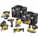 13 dalių Dewalt elektrinių įrankių rinkinys (DCK654P3T)