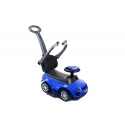 Paspiriamas vaikiškas automobilis-stumdukas su rankena FUNFIT KIDS, mėlynas Paspiriamas vaikiškas automobilis-stumdukas su rankena FUNFIT KIDS, mėlynas