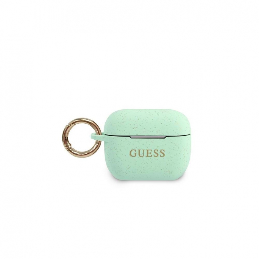 Guess Protective case GUACAPSILGLGN silicone Glitter for AirPods Pro turquoise – 2