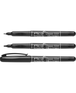 Pica Permanent-Pen, 0,7mm schwarz