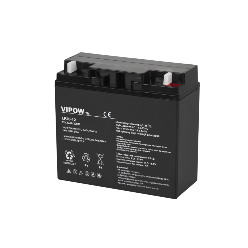 Lead battery VIPOW 12V 20Ah – 2