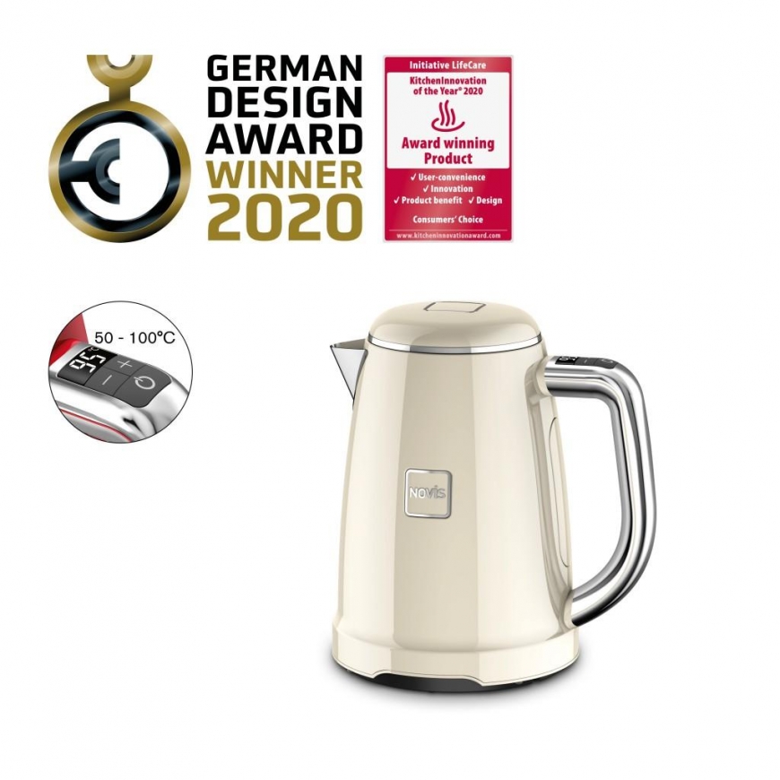 Novissa Switzerland Ag NOVIS KTC1 electric kettle, cream – 3