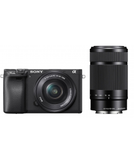 Sony A6400 + 16-50mm OSS + 55-210mm OSS (Black) | (ILCE-6400Y/B) | (α6400) | (Alpha 6400)