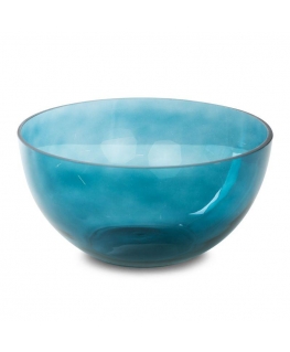 Eurofirany LIMITED COLLECTION LILI6 Meninio stiklo dubuo, ∅ 25 X 13 cm, spalva: turkio