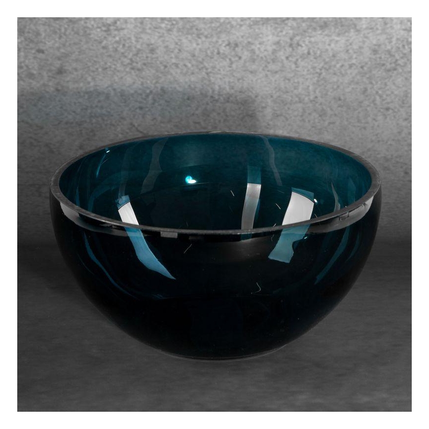 Eurofirany LIMITED COLLECTION LILI6 Meninio stiklo dubuo, ∅ 25 X 13 cm, spalva: turkio – 2