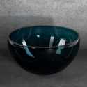 Eurofirany LIMITED COLLECTION LILI6 Meninio stiklo dubuo, ∅ 25 X 13 cm, spalva: turkio